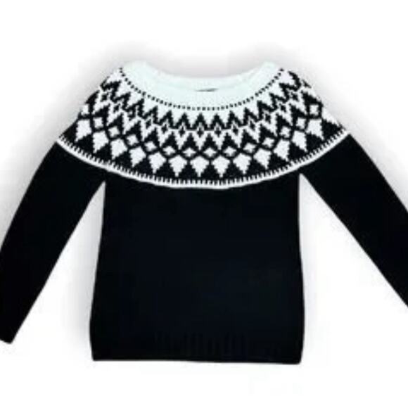 Fairisle Fisherman’s Sweater, Cozy, Ski Lodge, Cabin, Winter, M - Picture 1 of 8